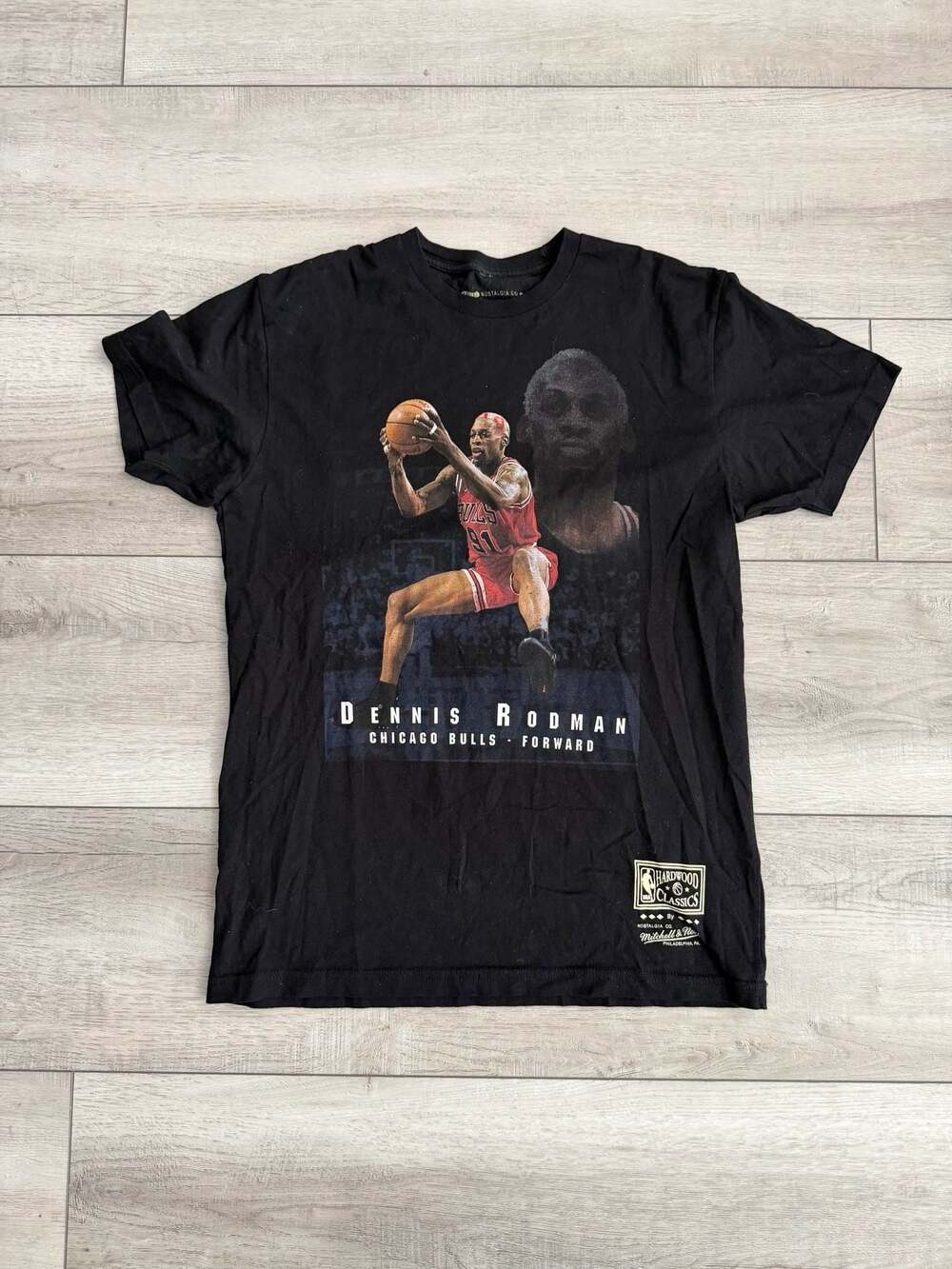 Mitchell & Ness Dennis Rodman Chicago Bulls Hardwood Classics Graphic T-Shirt